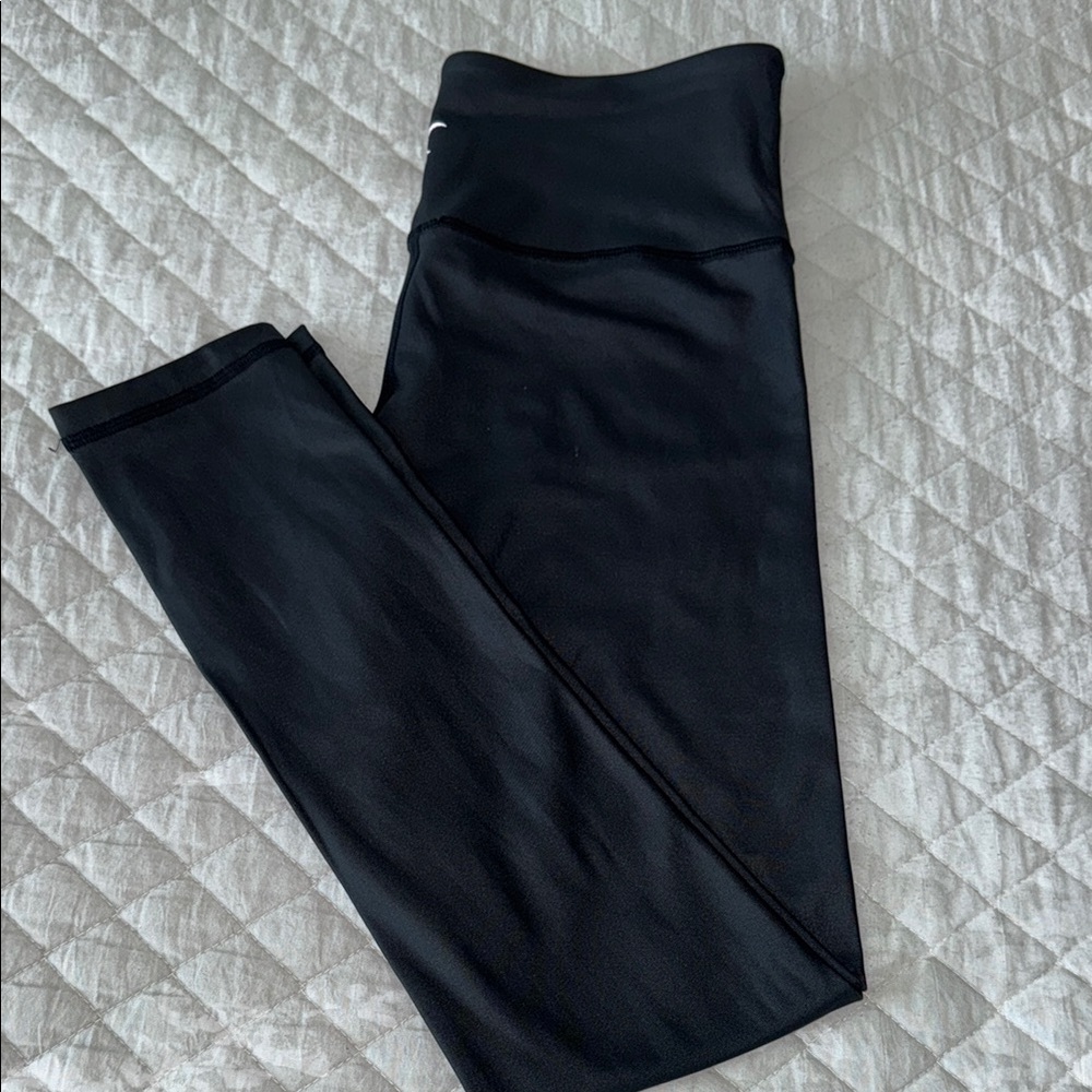 Faux Black Leather Leggings
